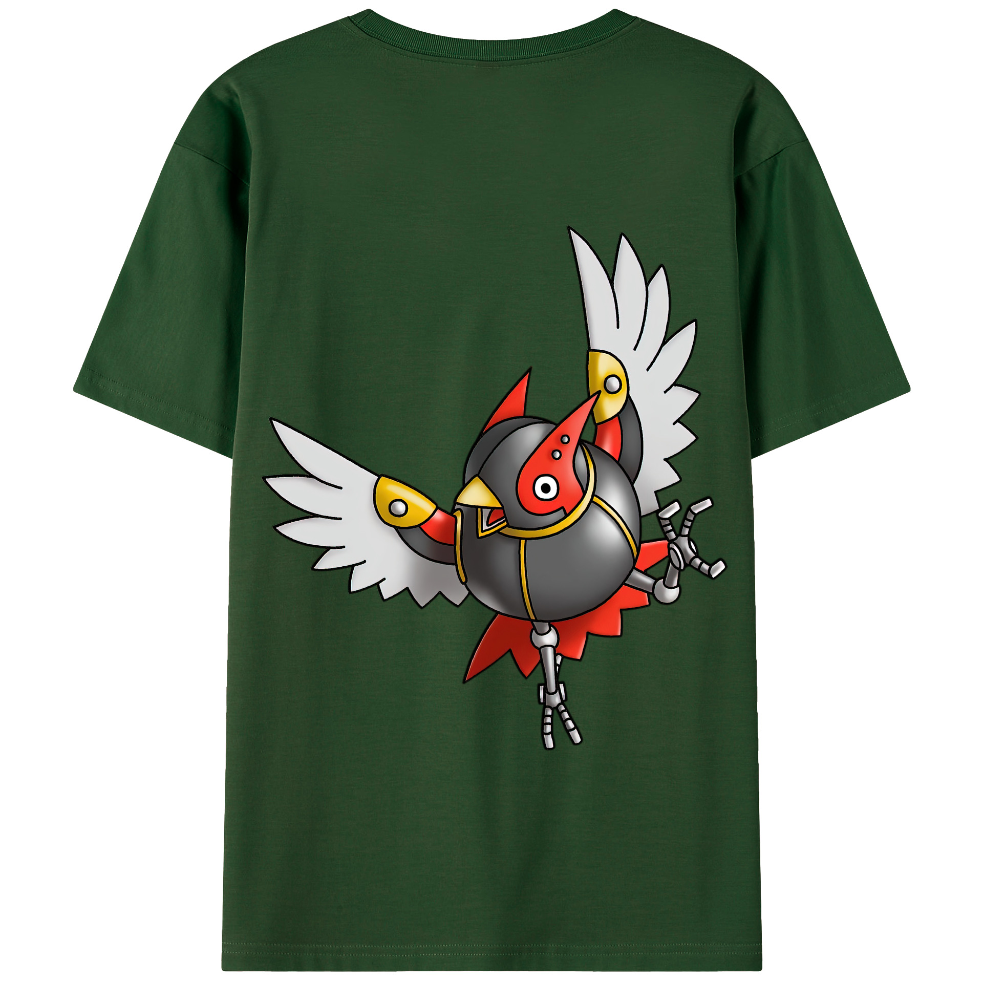 （画像用） ドラゴンクエスト Doragon Kuesuto Dragon Quest 綿100％半袖Tシャツ（背面プリント）